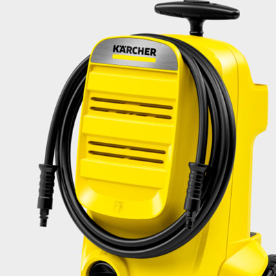 Hose storage on the front cover
