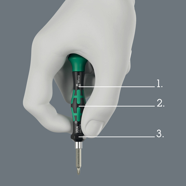 Kraftform Micro 1014 bitholding screwdriver