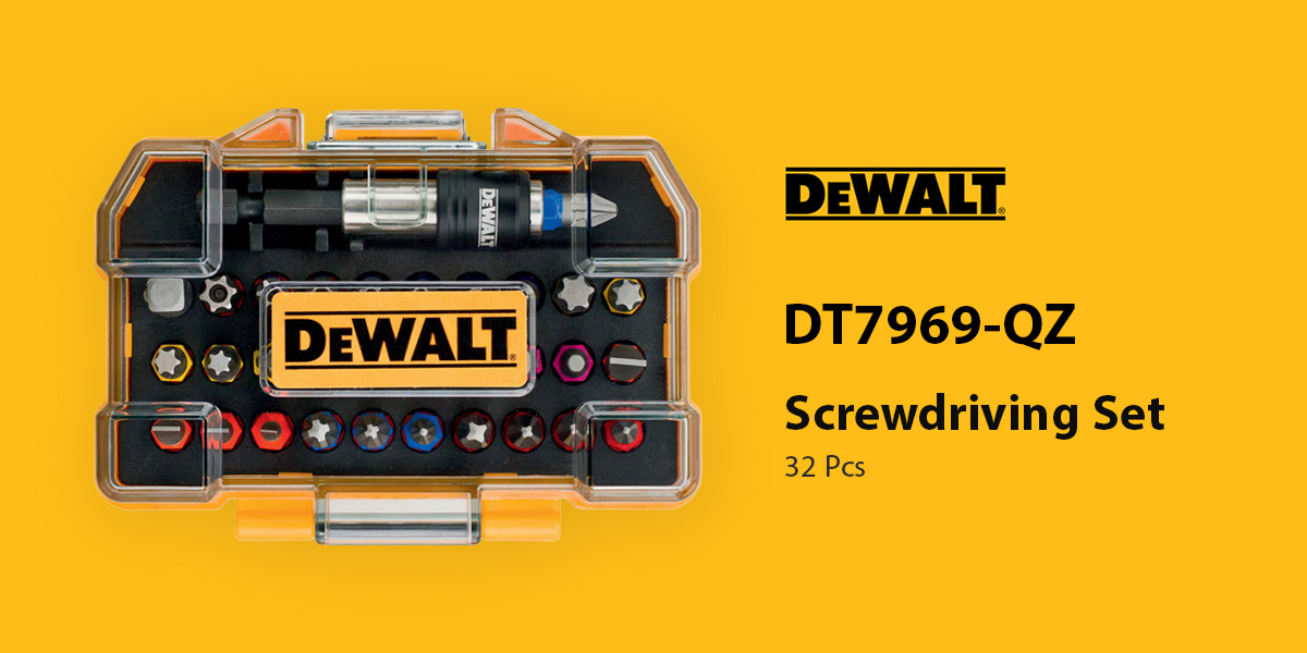 Dewalt DT7969 Screwdriving Set, 32 Pcs