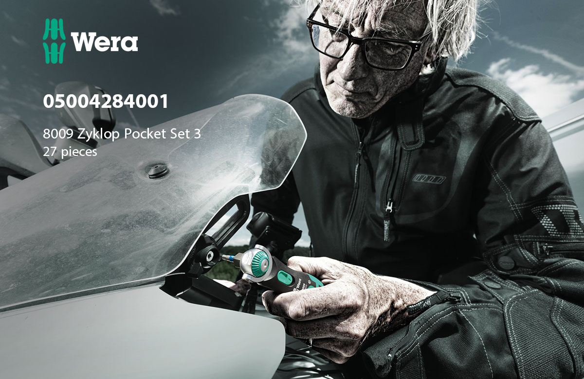 Wera 05004284001 8009 Zyklop Pocket Set 3, 27 pieces