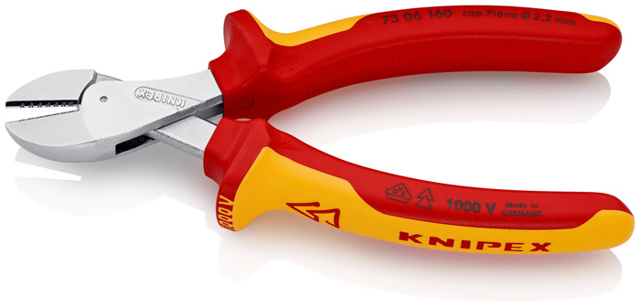 Knipex 7306160 X-Cut® Compact Diagonal Cutter High lever transmission