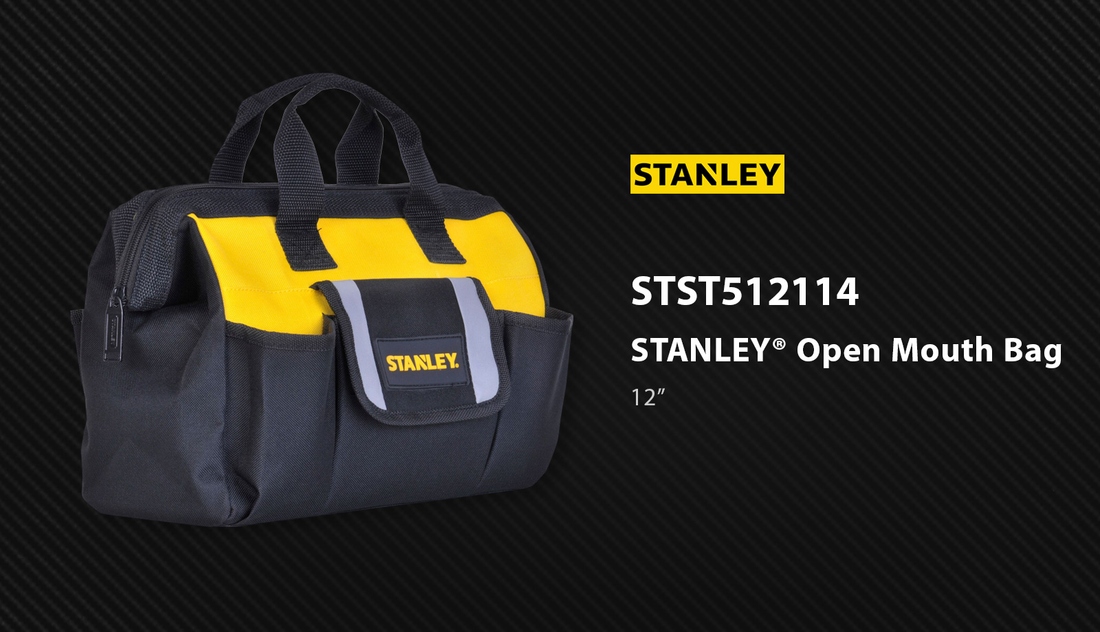Stanley STST512114 Open Mouth Tool Bag