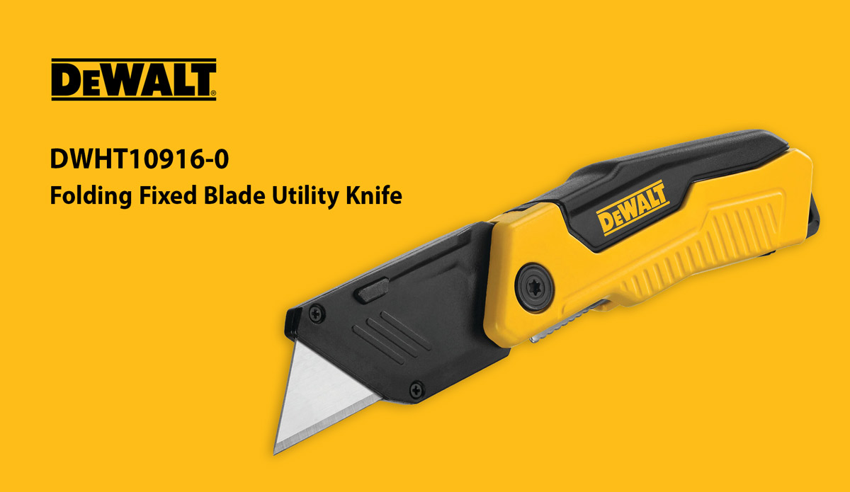  DEWALT DWHT10916 Folding Fixed Blade Utility Knife 