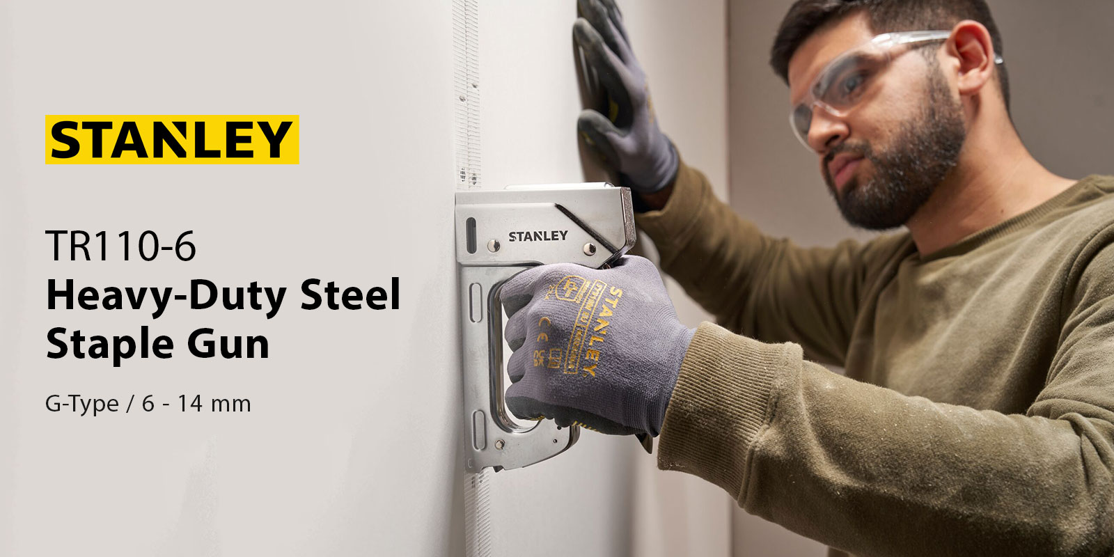 Stanley 6-TR110 Heavy-Duty Steel Staple Gun