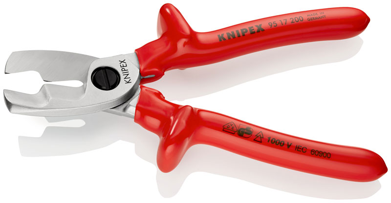 Knipex 95 17 200 Cable Shears With twin cutting edge