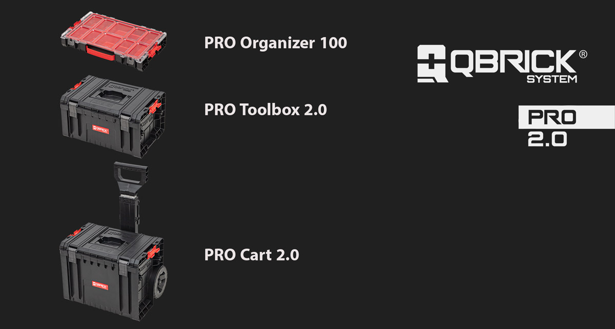 Qbrick System Pro 2.0 Set 2 tool boxes set