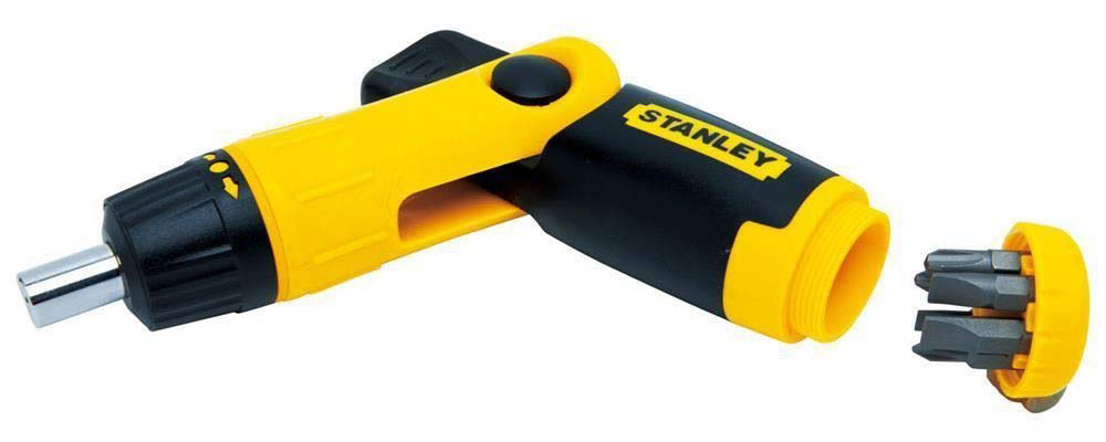  Stanley 0-63-022 Ratcheting Screwdriver Pistol Grip Kit Set 25 pc 