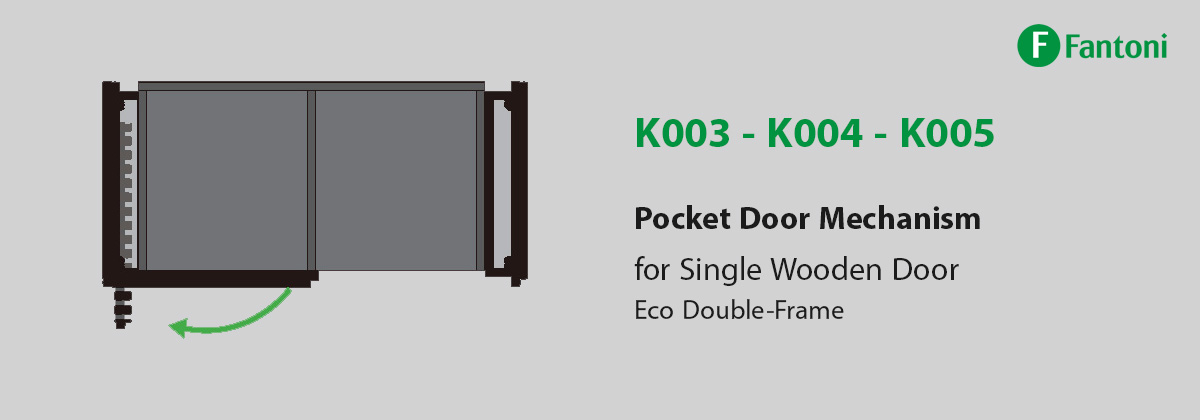 Fantoni K003_K006 Pocket Door Eco Double-Frame